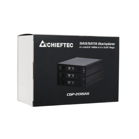 Marco extraíble chieftec cbp-2131sas negro cbp-2131sas