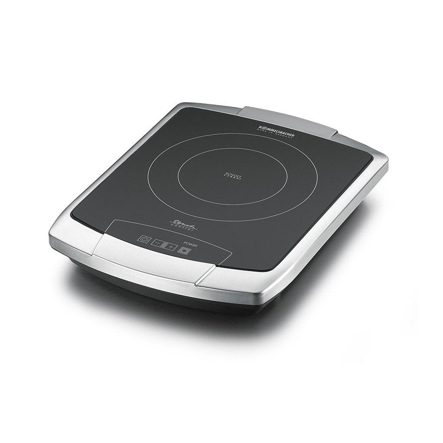 Rommelsbacher ct 2203/tc hobs cerámico 1 zona(s) acero fino, negro, acero inoxidable, 2200 w