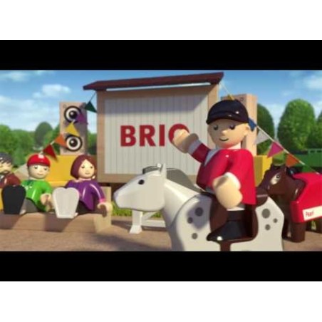 Brio world vehículo de bomberos con escalera, vehículo de juguete rojo/amarillo, con luz y sonido 33811