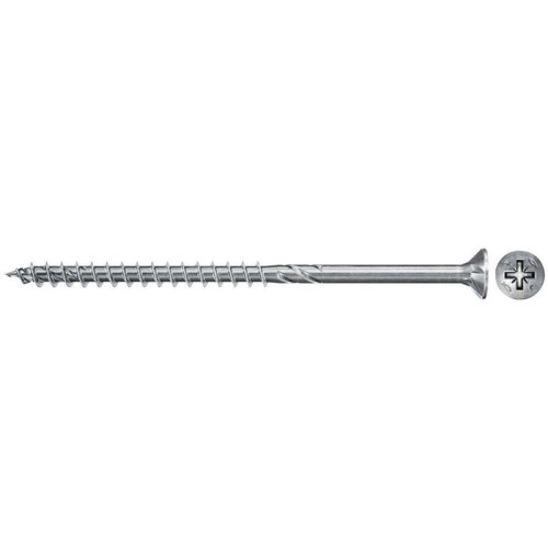 Tornillo fischer aglomerado power-fast ii 6.0x40 cabeza avellanada (50 piezas, rosca parcial, galvanizado)