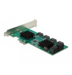 Tarjeta delock pci express x1 sata de 8 puertos, controlador