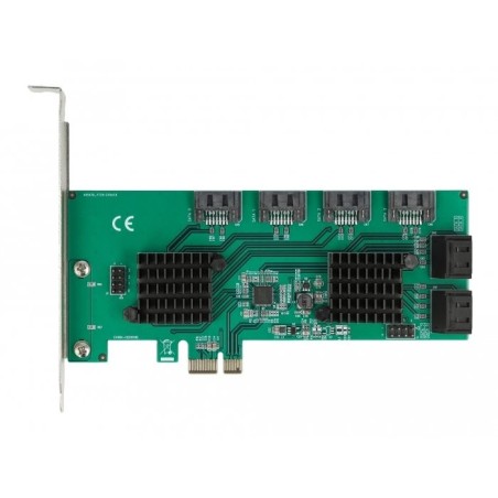 Tarjeta delock pci express x1 sata de 8 puertos, controlador