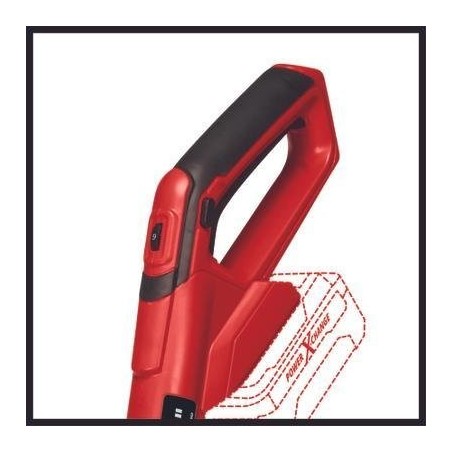 Motocultor inalámbrico einhell ge-cr 18/20 li e - solo, 18 voltios (rojo/negro, sin batería ni cargador)