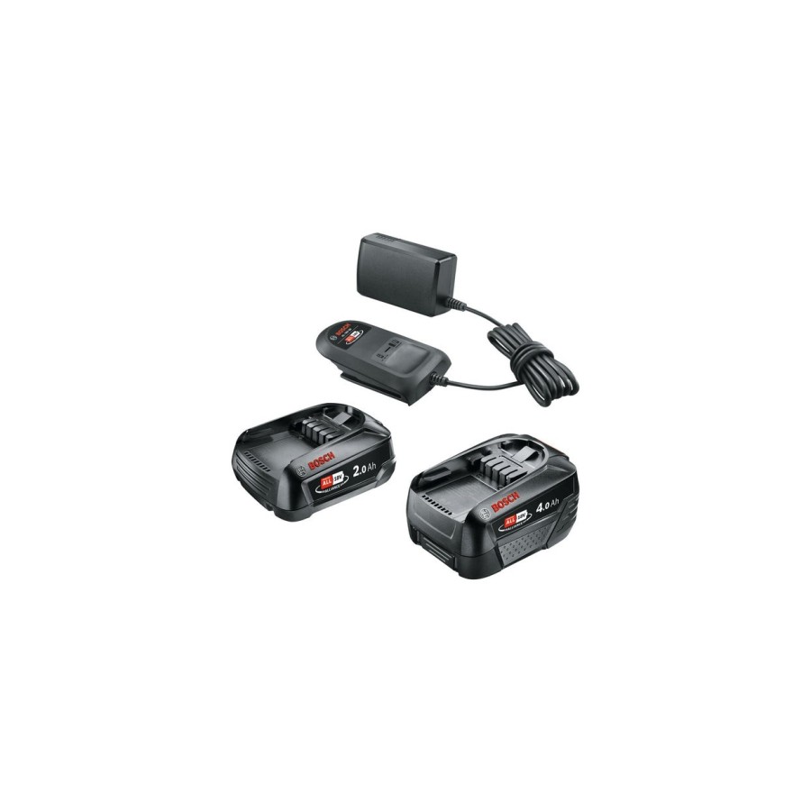 Bosch starter-set 18v (pba 2.0ah + pba 4.0ah + al 18v-20), ladegerät 1600a027u9