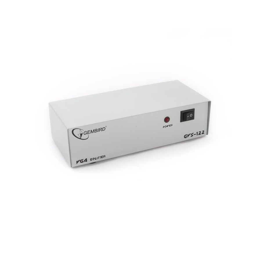Gembird splitter de video vga  1 pc a 2 monitores hasta 70m gvs122
