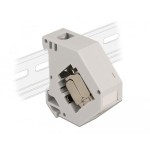 Delock 86014 adaptador de carril din con módulo keystone rj45 hembra cat.6a lsa