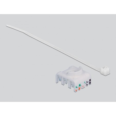 Delock 86014 adaptador de carril din con módulo keystone rj45 hembra cat.6a lsa