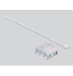 Delock 86014 adaptador de carril din con módulo keystone rj45 hembra cat.6a lsa