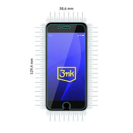 Vidrio flexible 3mk para iphone se 2020