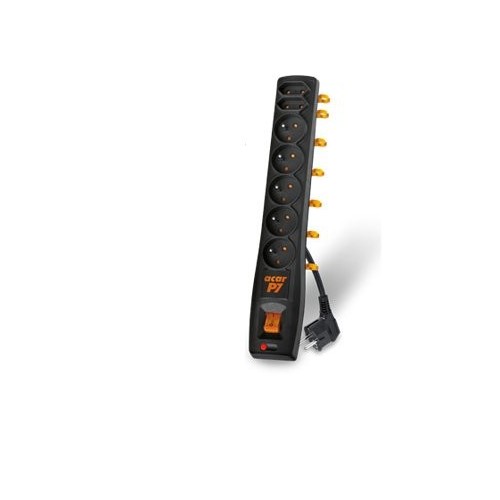 Regleta surge projoector acar p7  3m negro