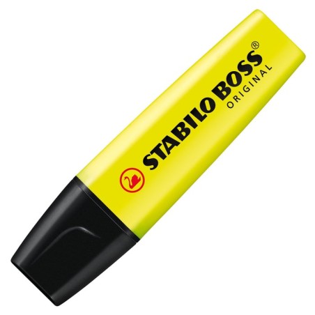 Stabilo boss  estuche de marcadores fluorescentes  - estuche 4 colores - punta biselada