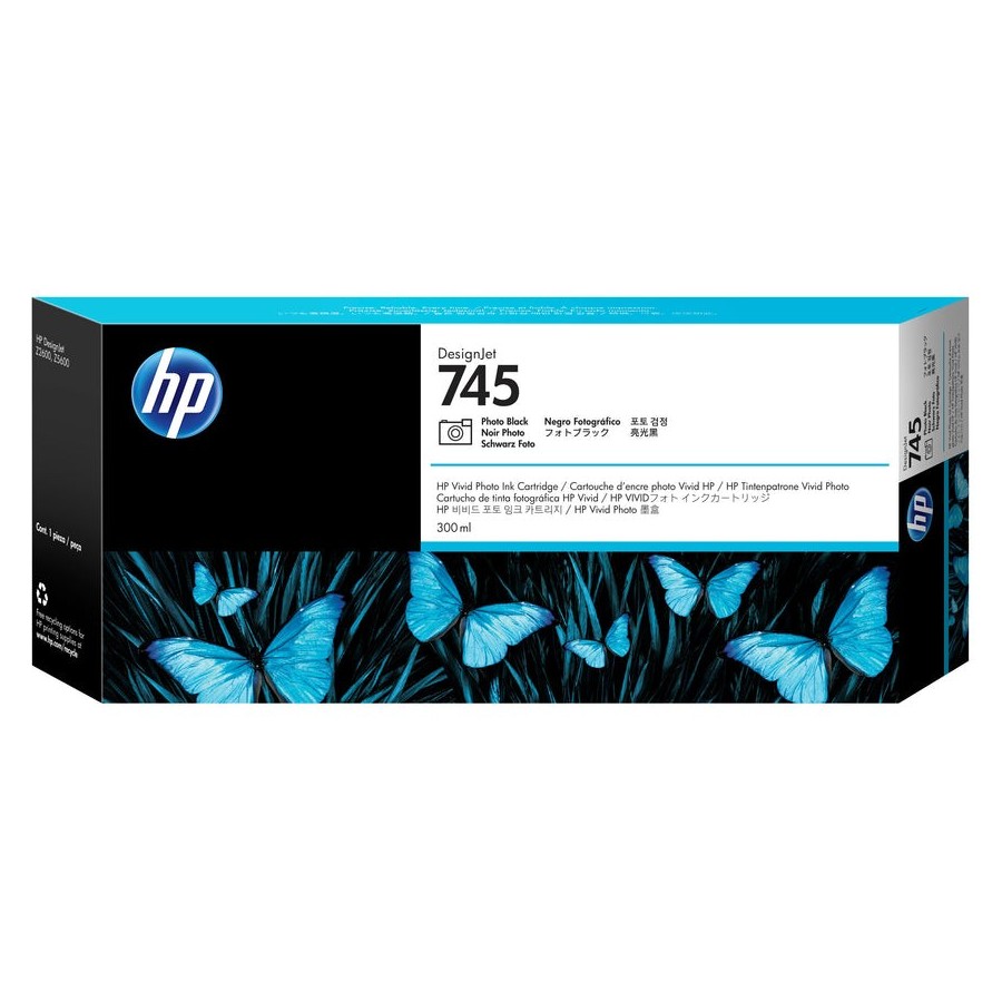 Hp tinta negro (foto) f9k04a 745 300ml