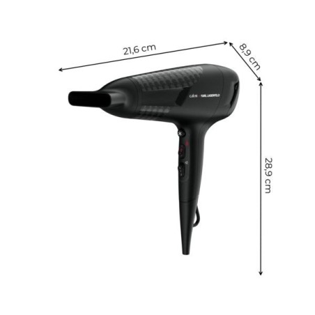 Rowenta cv 581l, secador de pelo negro