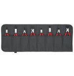 Juego de alicates knipex  para arandelas 00 19 58 v01 rojo/negro, 8 piezas, recto/angulado 00 19 58 v01