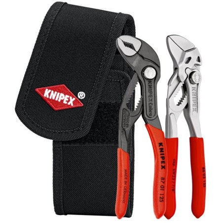 Alicates knipex 00 20 72 v04, set de pinzas rojo/negro