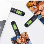 Adata acho-uc300-32g-rbk/gn, lápiz usb negro/verde