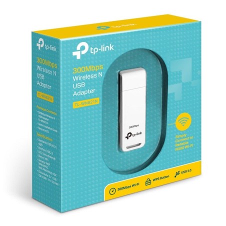 Tp-link tl-wn821n adaptador wifi usb inalámbrico 300mbps