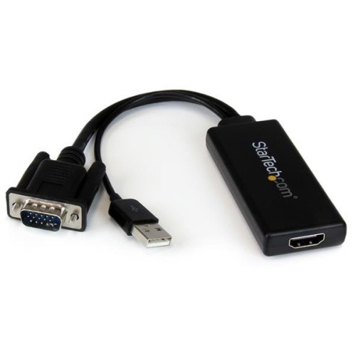 Startech adaptador vga a hdmi con audio