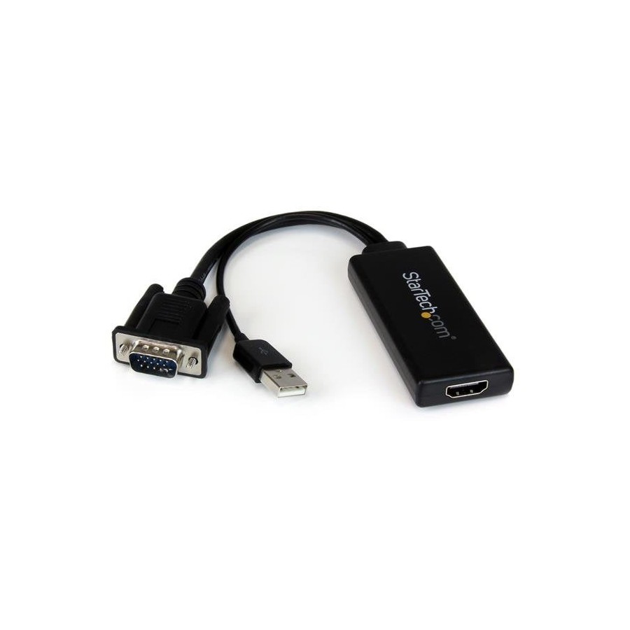 Startech adaptador vga a hdmi con audio