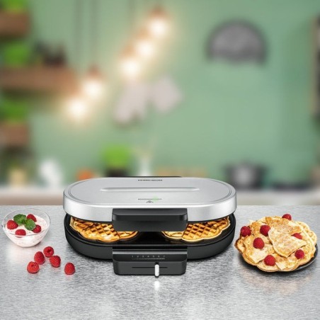 Gofrera  rommelsbacher wa 1250, negro/plateado