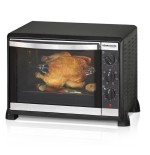 Mini horno rommelsbacher bg 1550  30 l negro,  negro, horno eléctrico, 30 l, 80 - 230 °c, negro, giratorio, mecánico, minorista
