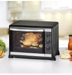 Mini horno rommelsbacher bg 1550  30 l negro,  negro, horno eléctrico, 30 l, 80 - 230 °c, negro, giratorio, mecánico, minorista