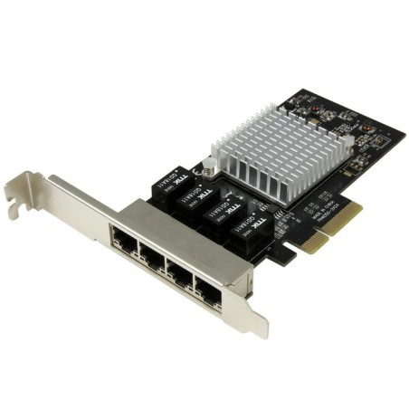 Startech tarjeta de red pci expres 4 puertos rj45 gigabit chipset intel i350  st4000spexi