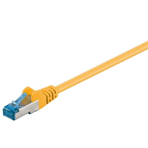 Cable goobay patch rj-45 cat.6a s/ftp amarillo, 10 metros 93700