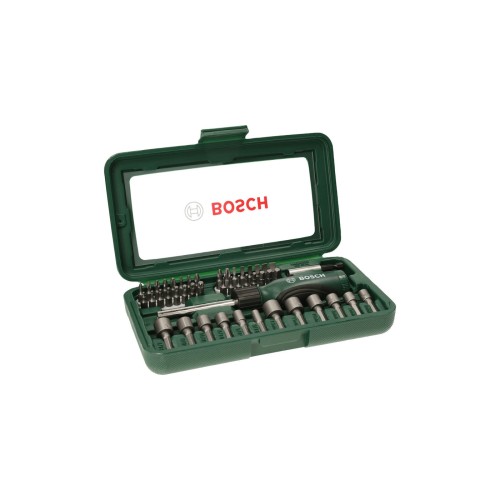 Destornillador manual bosch schraubendreher set 46tlg, bit-satz 2607019504