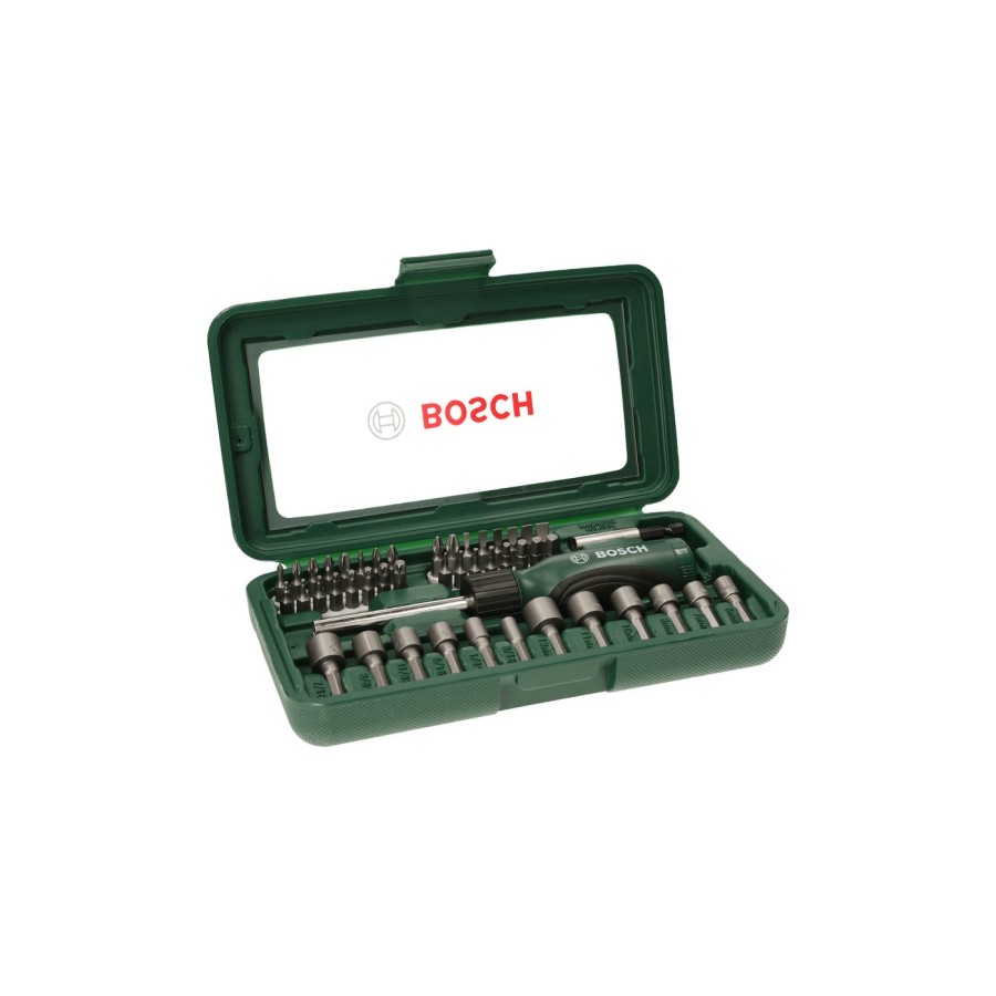 Destornillador manual bosch schraubendreher set 46tlg, bit-satz 2607019504