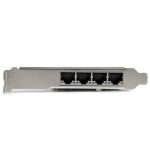 Startech tarjeta de red pci expres 4 puertos rj45 gigabit chipset intel i350  st4000spexi