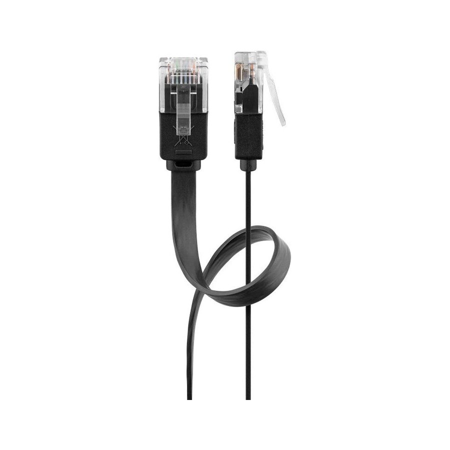 Cable de red  goobay 95380 negro 1 m cat6 u/utp (utp) negro, 1 m, cat6, u/utp (utp), rj-45, rj-45