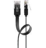 Cable de red  goobay 95380 negro 1 m cat6 u/utp (utp) negro, 1 m, cat6, u/utp (utp), rj-45, rj-45