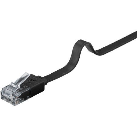 Cable de red  goobay 95380 negro 1 m cat6 u/utp (utp) negro, 1 m, cat6, u/utp (utp), rj-45, rj-45