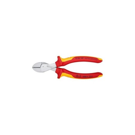 Alicates  knipex x-cut de corte diagonal amarillo acero cromo vanadio, de plástico, rojo/naranja, 16 cm, 175 g