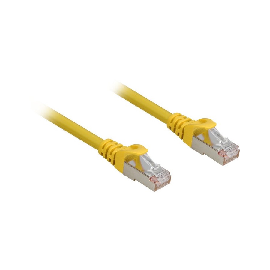 Cable de conexión sharkoon rj45 cat.6a sftp amarillo, 3 metros, lsoh (libre de halógenos) 4044951018536