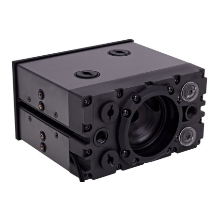 Compartimento de hielo alphacool, tanque de expansión negro, single laing d5 15247