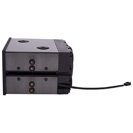 Compartimento de hielo alphacool, tanque de expansión negro, single laing d5 15247