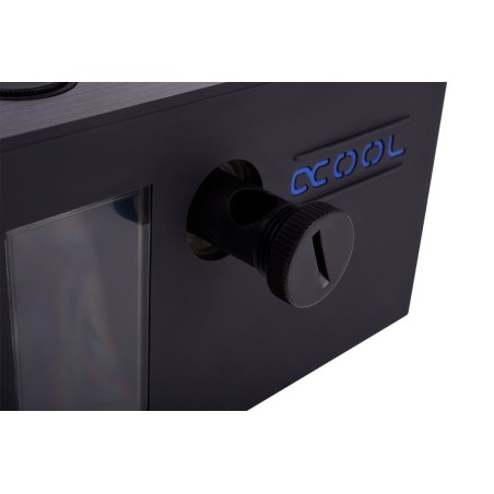 Compartimento de hielo alphacool, tanque de expansión negro, single laing d5 15247
