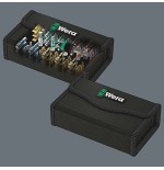 Juego de puntas wera bit-safe 61 bitorsion 1 con soporte para puntas, 1/4", en caja textil 5057441001