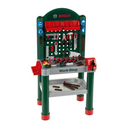 Mesa de herramientas de jugar klein taller bosch 79 piezas