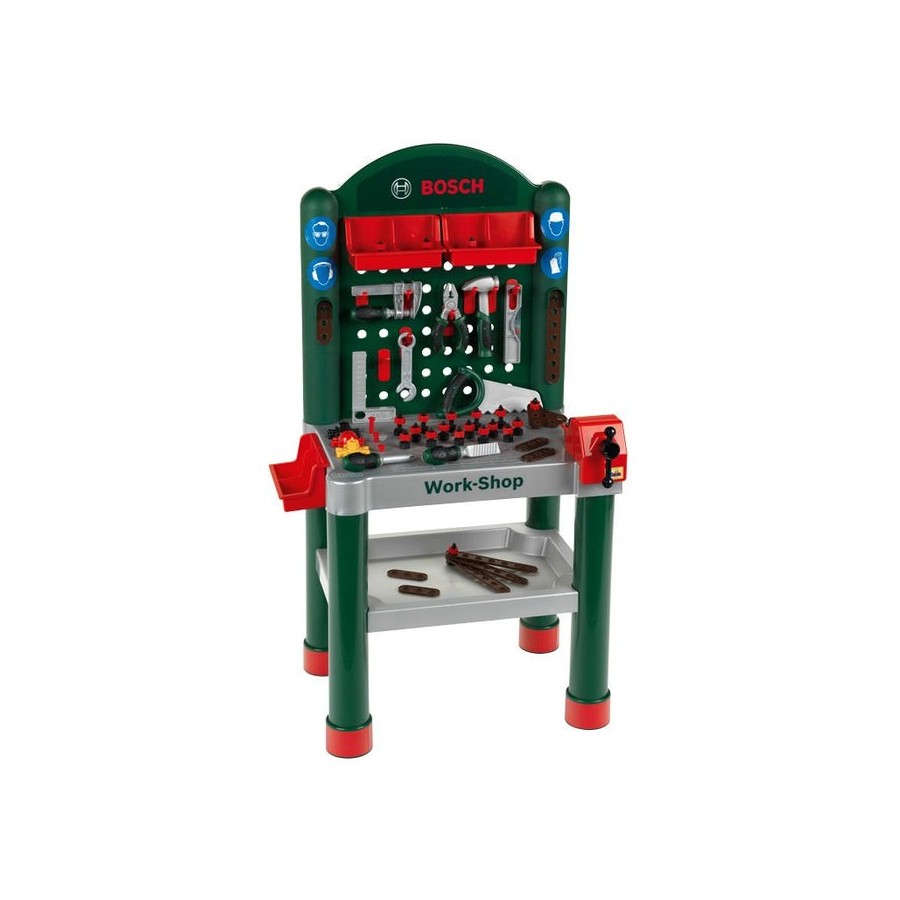 Mesa de herramientas de jugar klein taller bosch 79 piezas