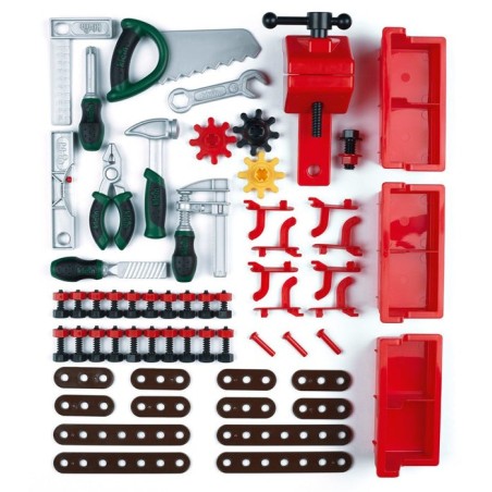 Mesa de herramientas de jugar klein taller bosch 79 piezas