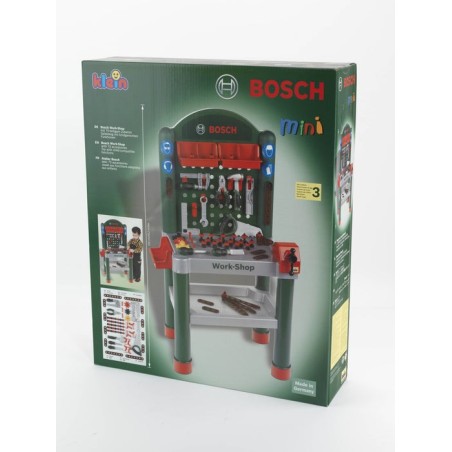 Mesa de herramientas de jugar klein taller bosch 79 piezas