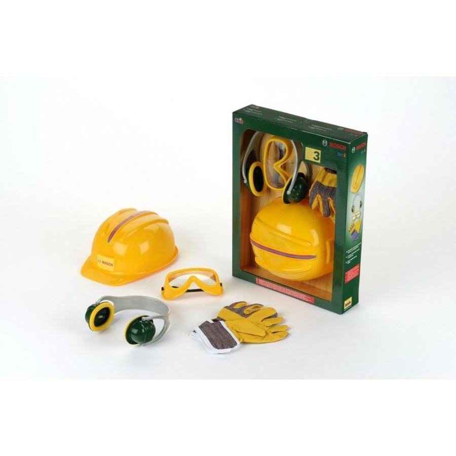 Juguete theo klein bosch juego de accesorios 4 piezas, herramientas para niños amarillo 4009847085375