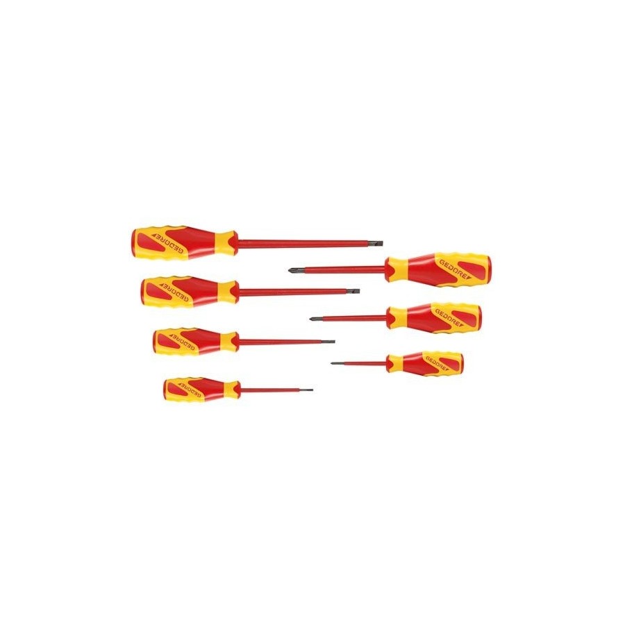 Destornillador gedore 1616048  manual rojo/amarillo, 162 mm, 42 mm, 575 g