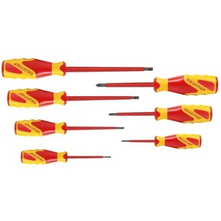 Destornillador gedore 1616048  manual rojo/amarillo, 162 mm, 42 mm, 575 g