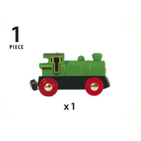 Brio world world speedy locomotora de batería verde, vehículo de juguete verde 33595