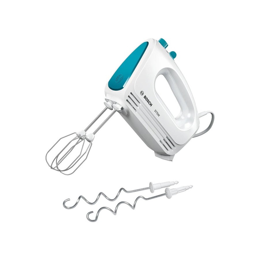 Batidora de mano bosch home mfq2210d  375 w azul, blanco blanco/turquesa, batidora de mano, azul, blanco, 375 w