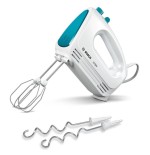 Batidora de mano bosch home mfq2210d  375 w azul, blanco blanco/turquesa, batidora de mano, azul, blanco, 375 w
